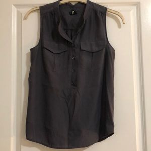 Dark grey suiting blouse